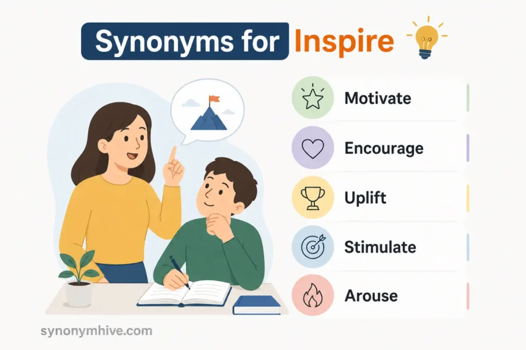 Best Synonyms For Inspire By Category