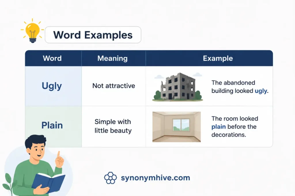 Antonyms Of Beautiful