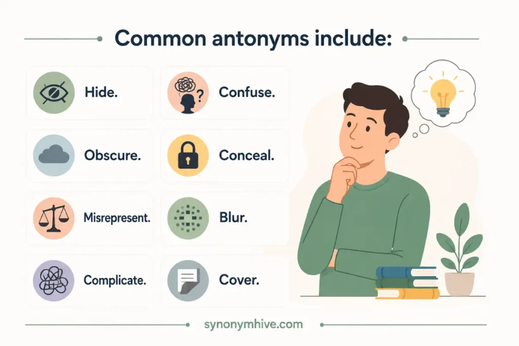 Antonyms Of Illustrate