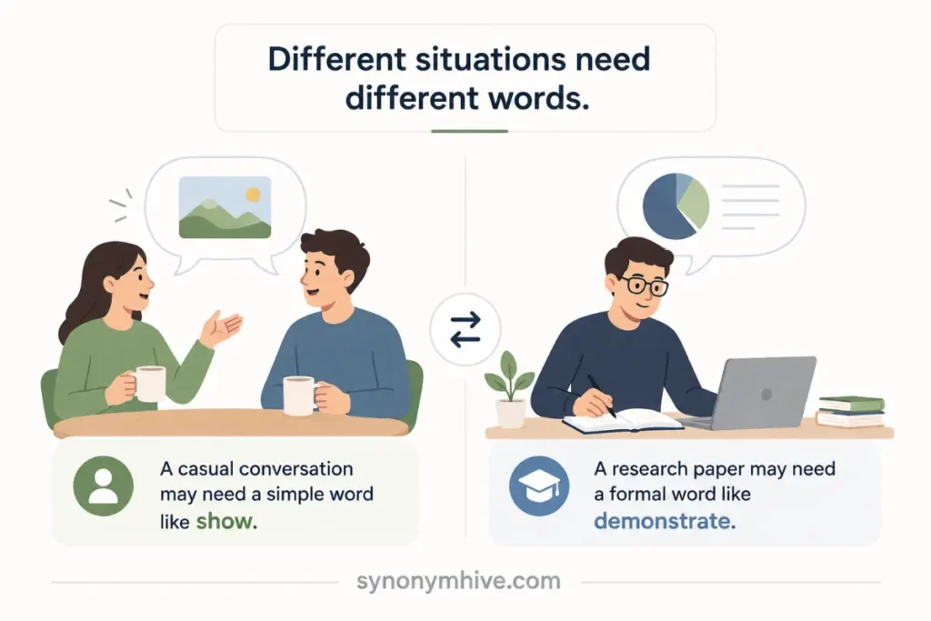 Best Synonyms For Illustrate By Category