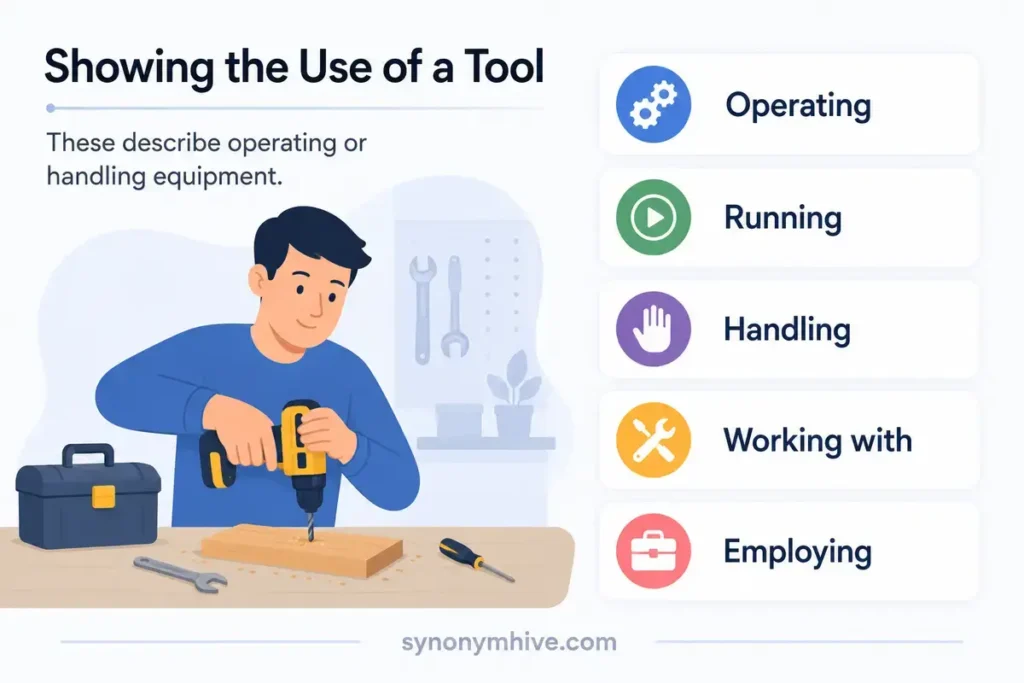Can Synonyms for "Using" Be Grouped by Meaning?