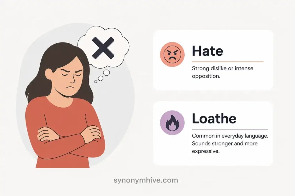 Hate Vs Loathe