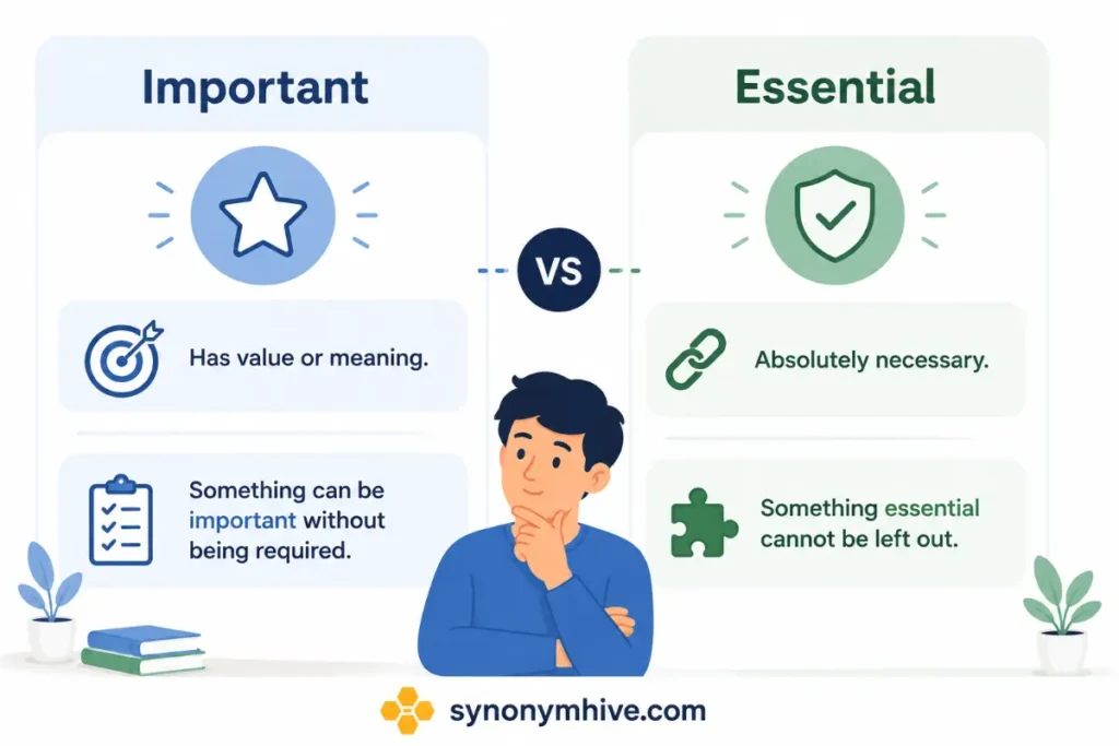 Important Vs Essential