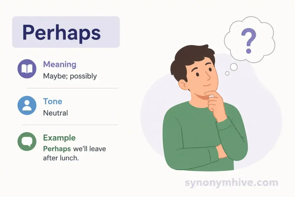 Master List of Synonyms for Maybe
