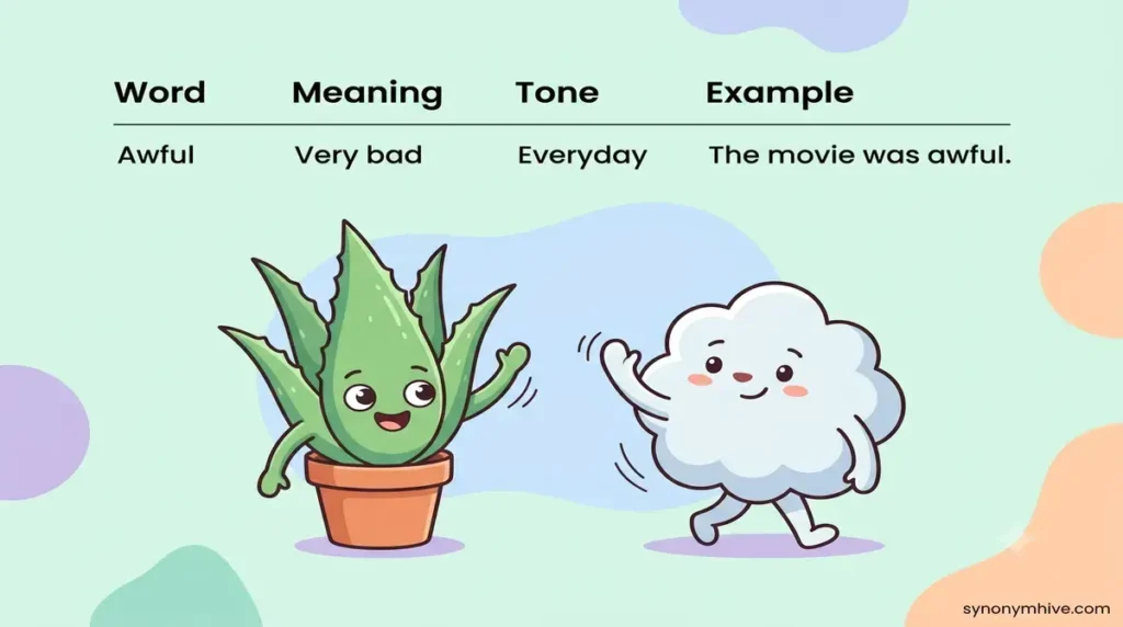 Master List Of Synonyms For Terrible