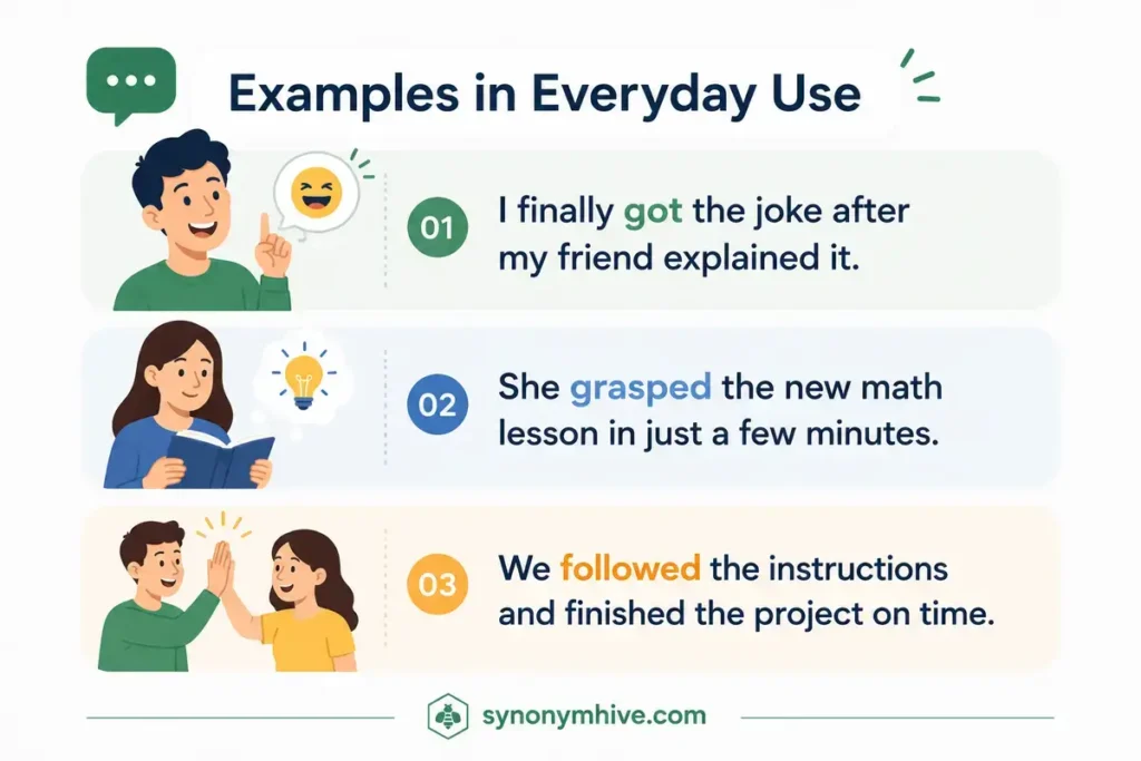 Real Life Examples Using Different Synonyms