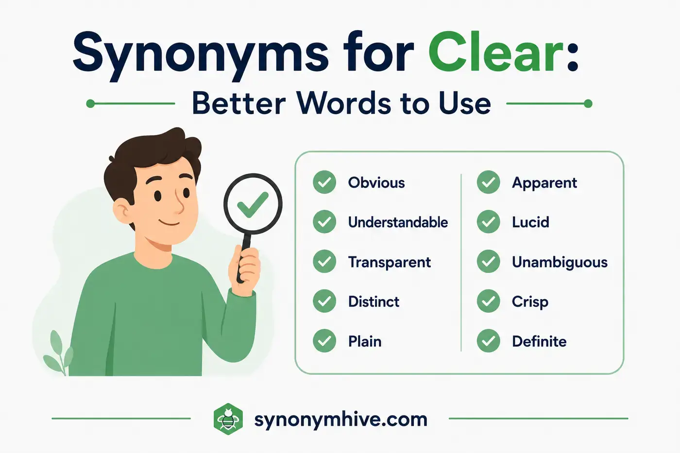 Synonyms for Clear: Better Words to Use