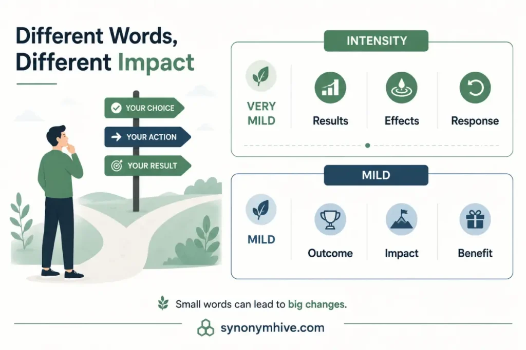 Synonyms For Consequences By Intensity