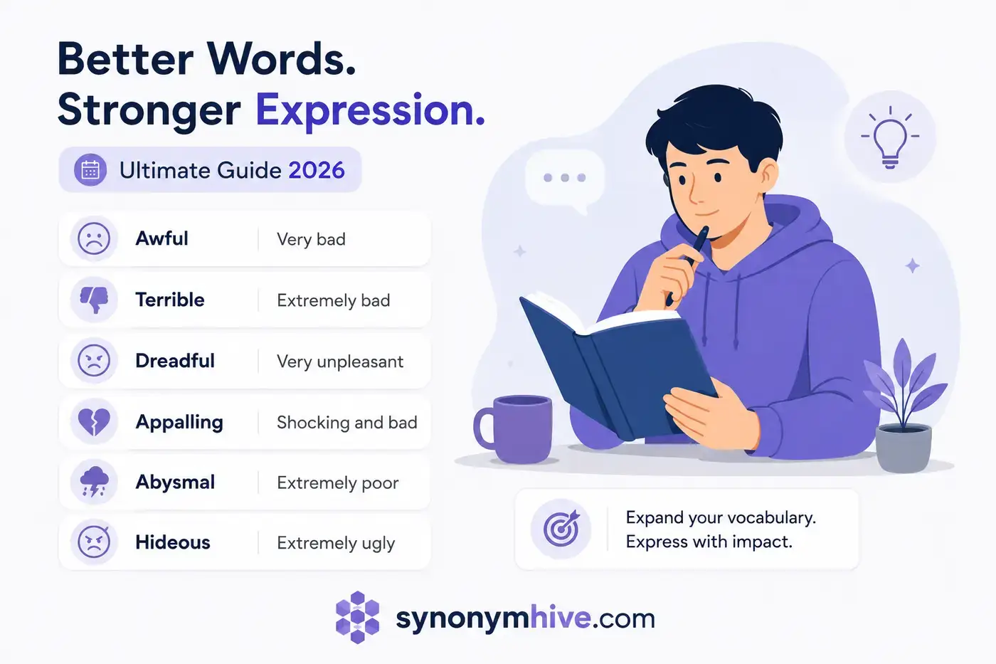 Synonyms for Horrible Ultimate Guide 2026