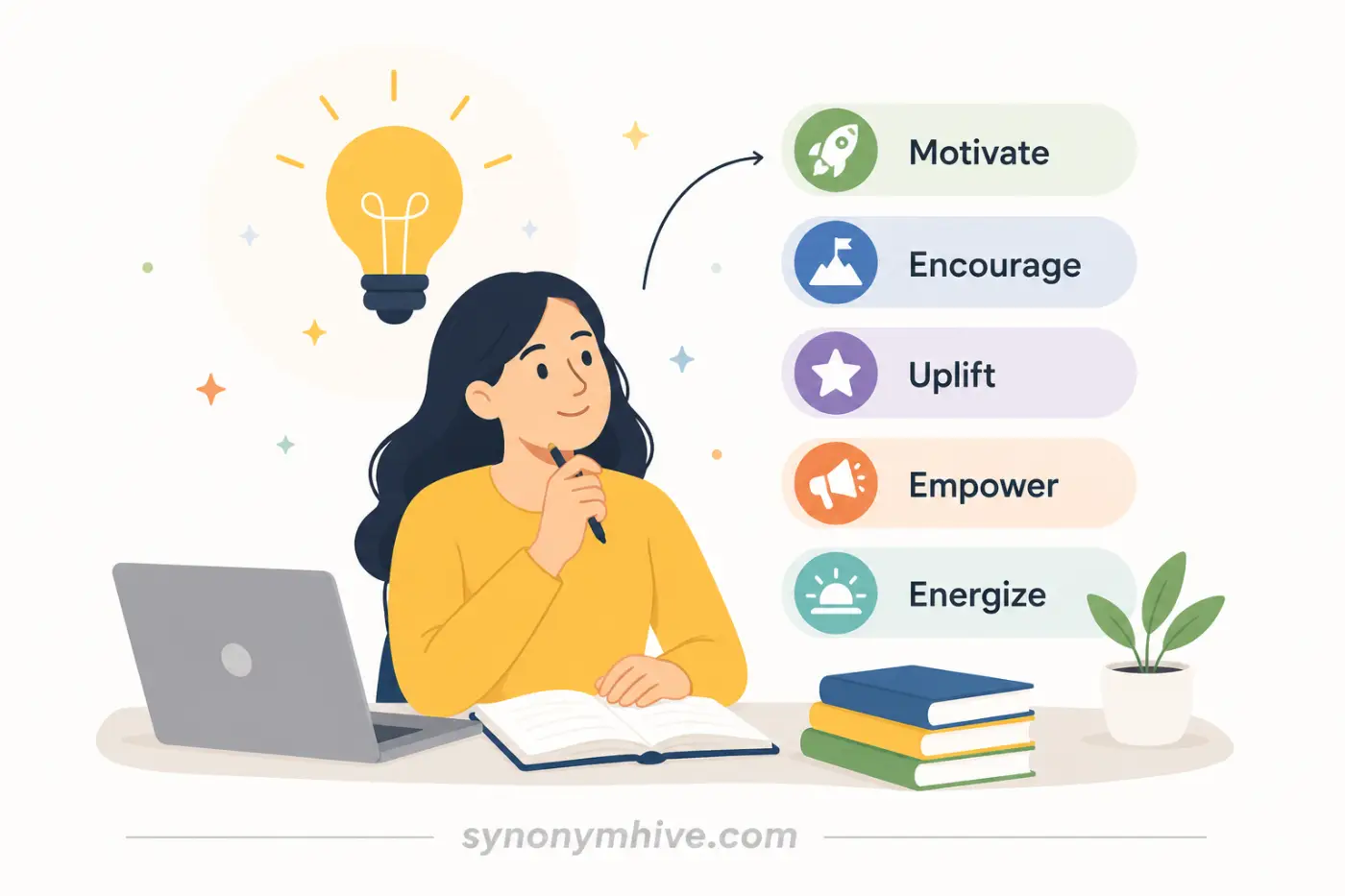 Synonyms for Inspire: Better Words Fast