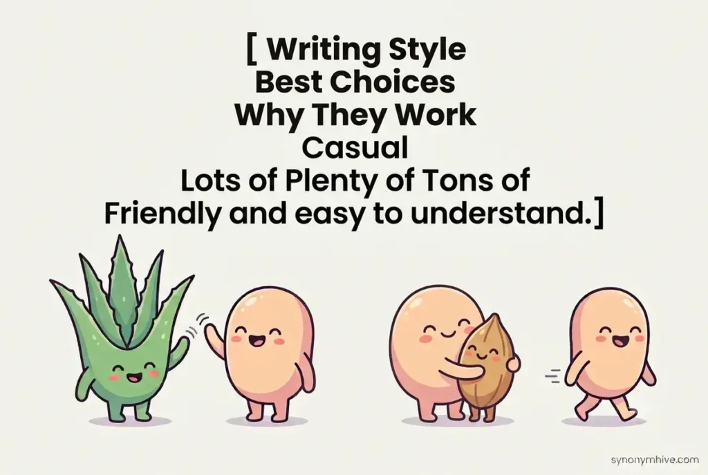 Synonyms For Many By Writing Style
