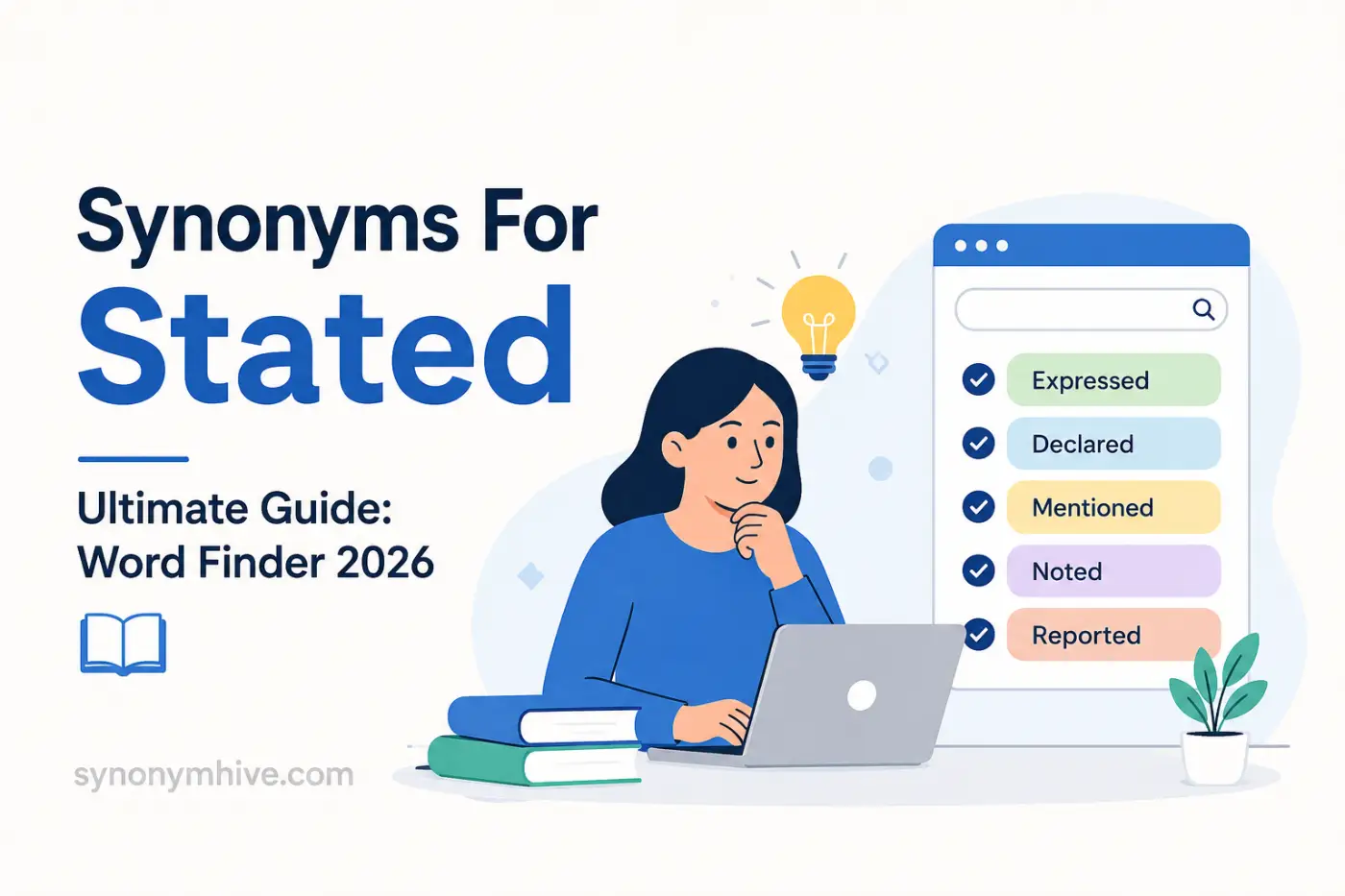 Synonyms For Stated Ultimate Guide: Word Finder 2026