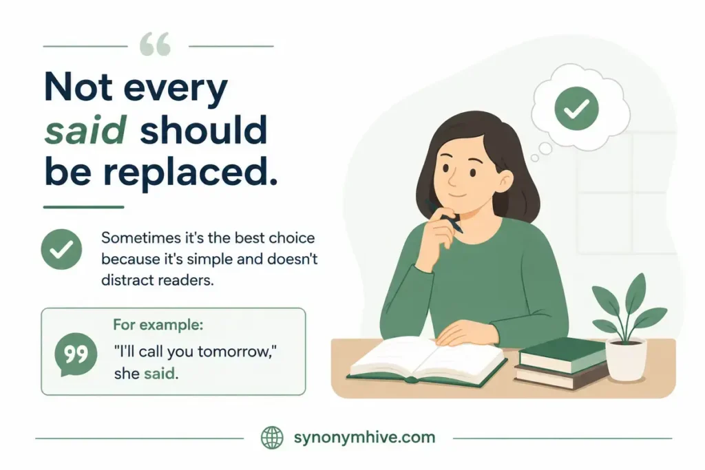 When Should You Replace "Said"?