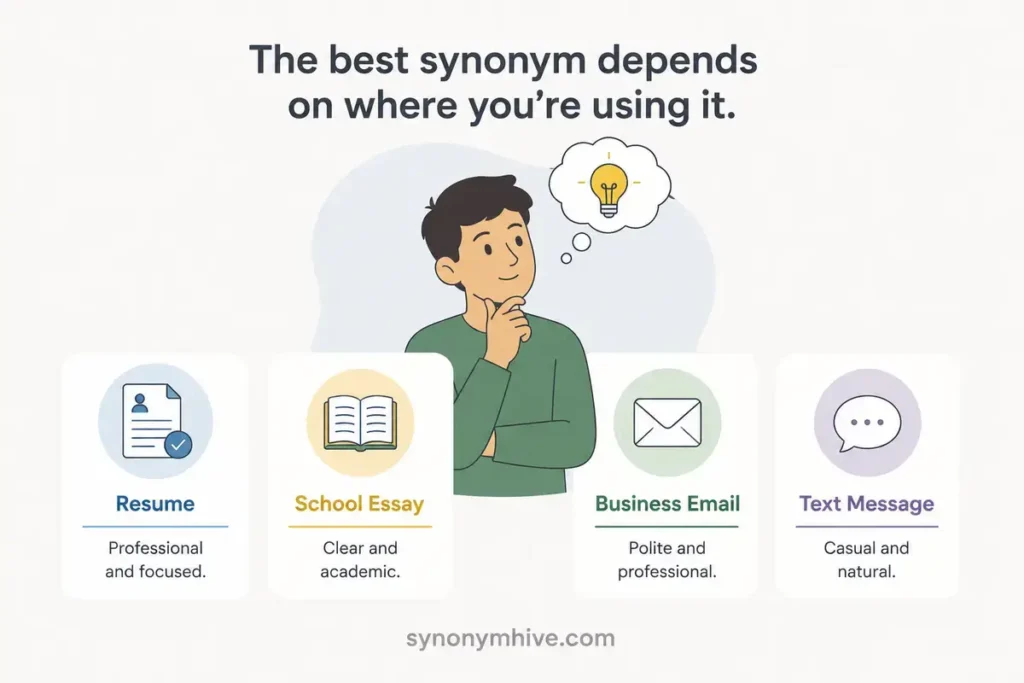 Which Synonym Fits Your Situation Best