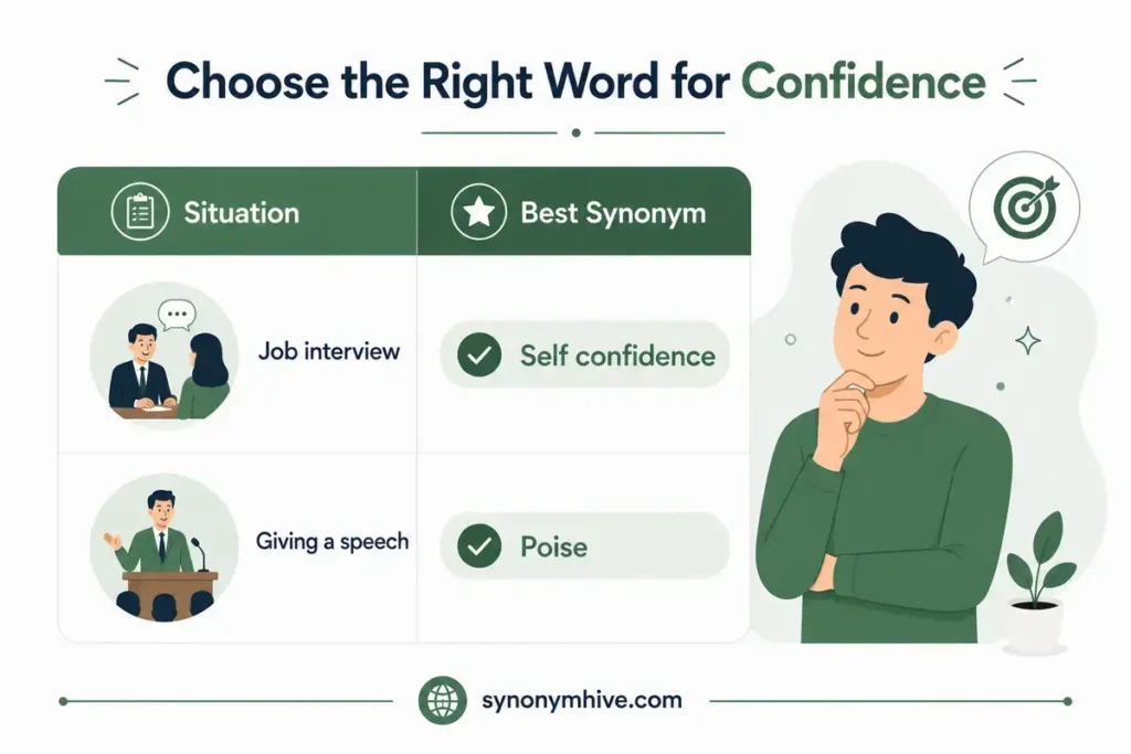 Which Synonyms Match Different Real Life Situations