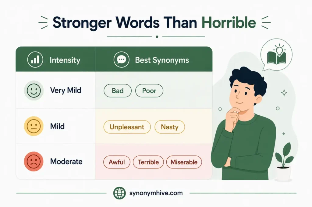 Which Synonyms Show Different Levels Of Intensity