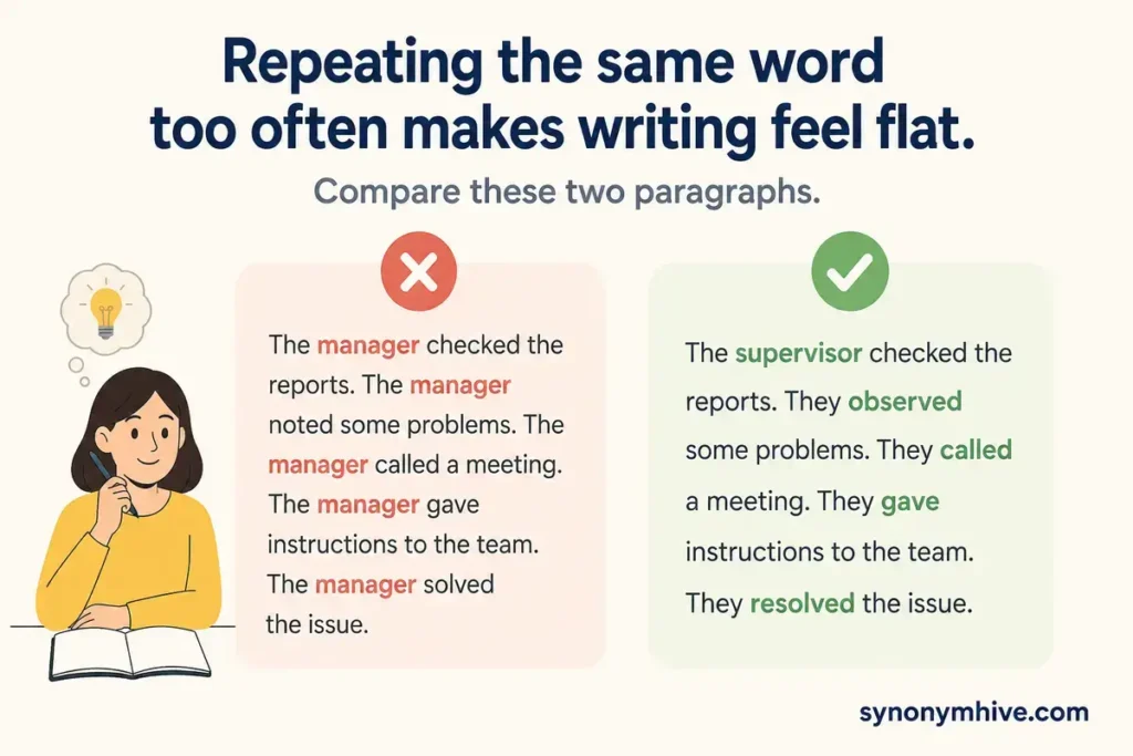 Why Use a Synonym Instead of "Manage"?