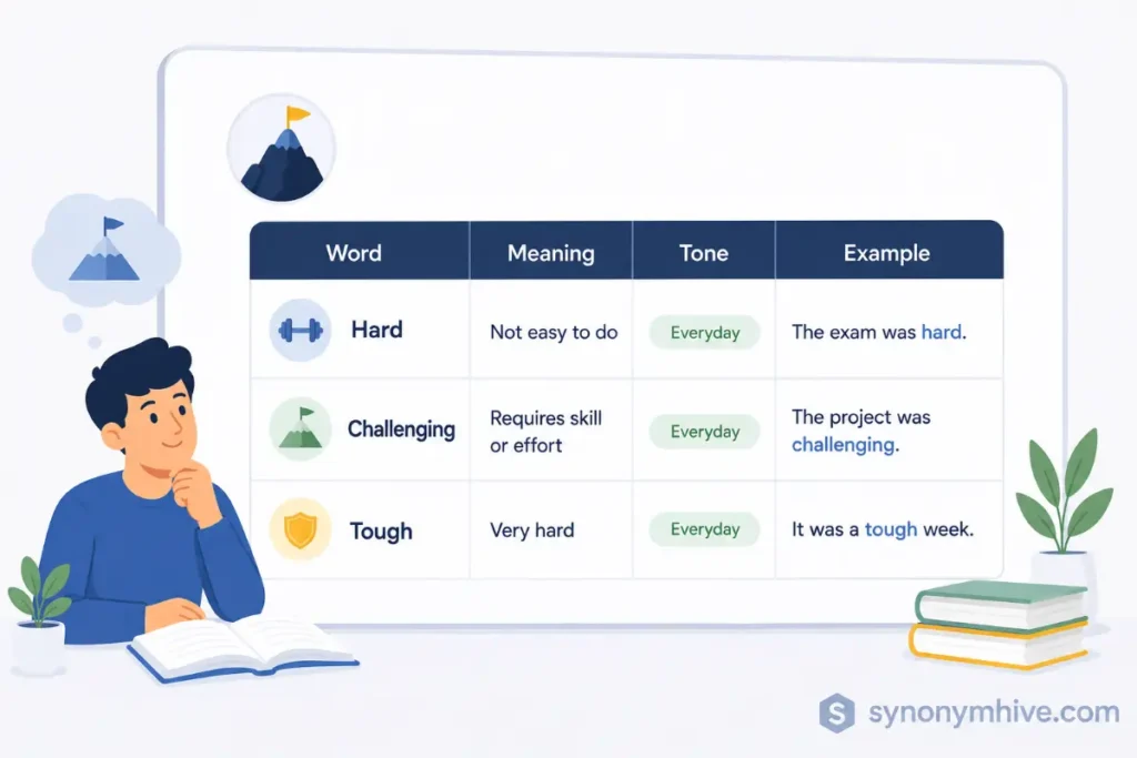 Another alternative For Difficult Master Synonym List