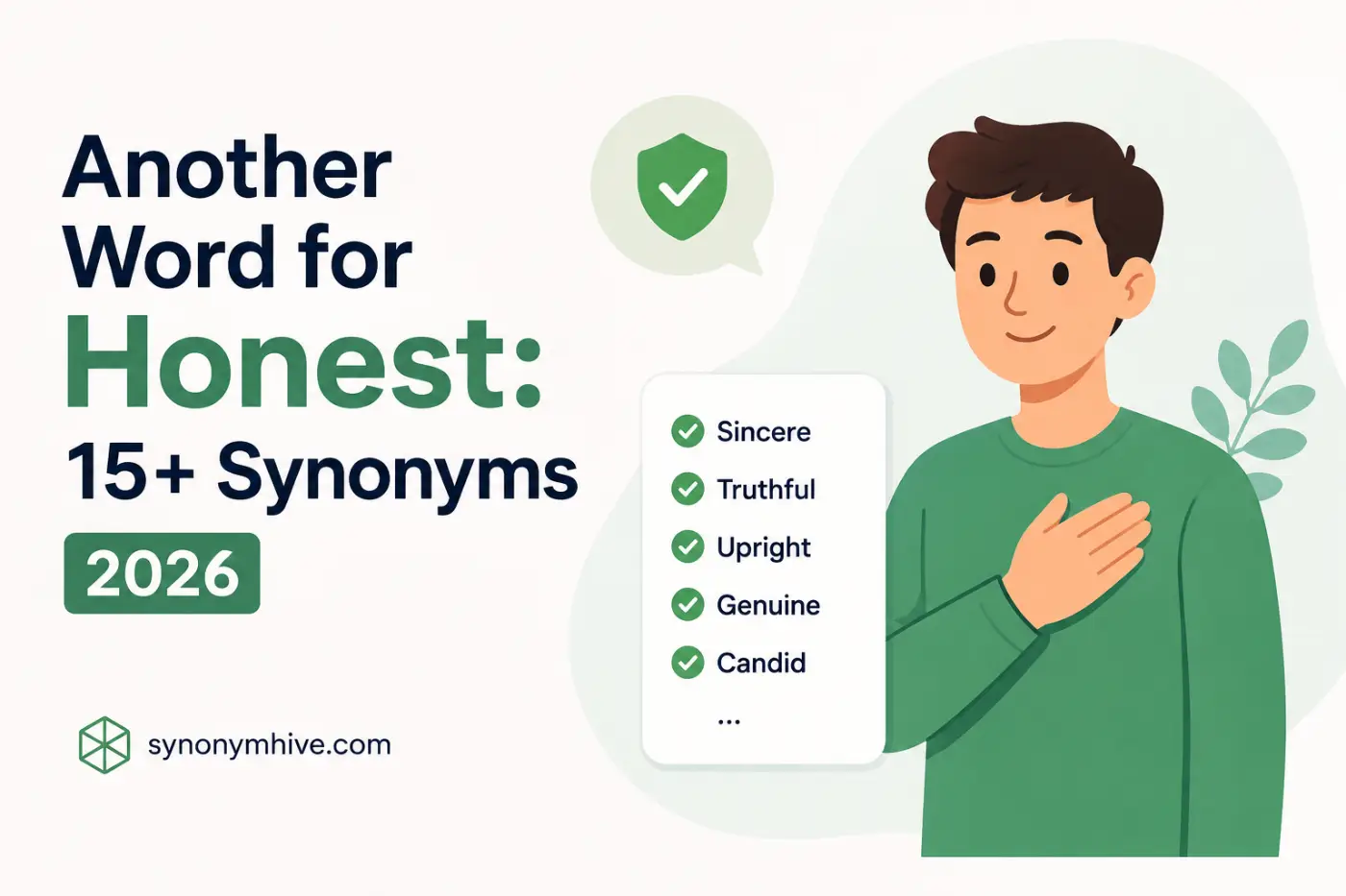 Another Word for Honest: 15+ Synonyms 2026