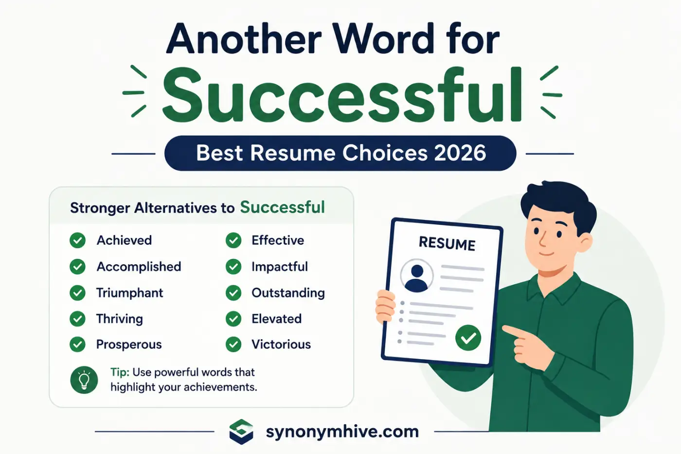 Another Word for Successful Best Resume Choices