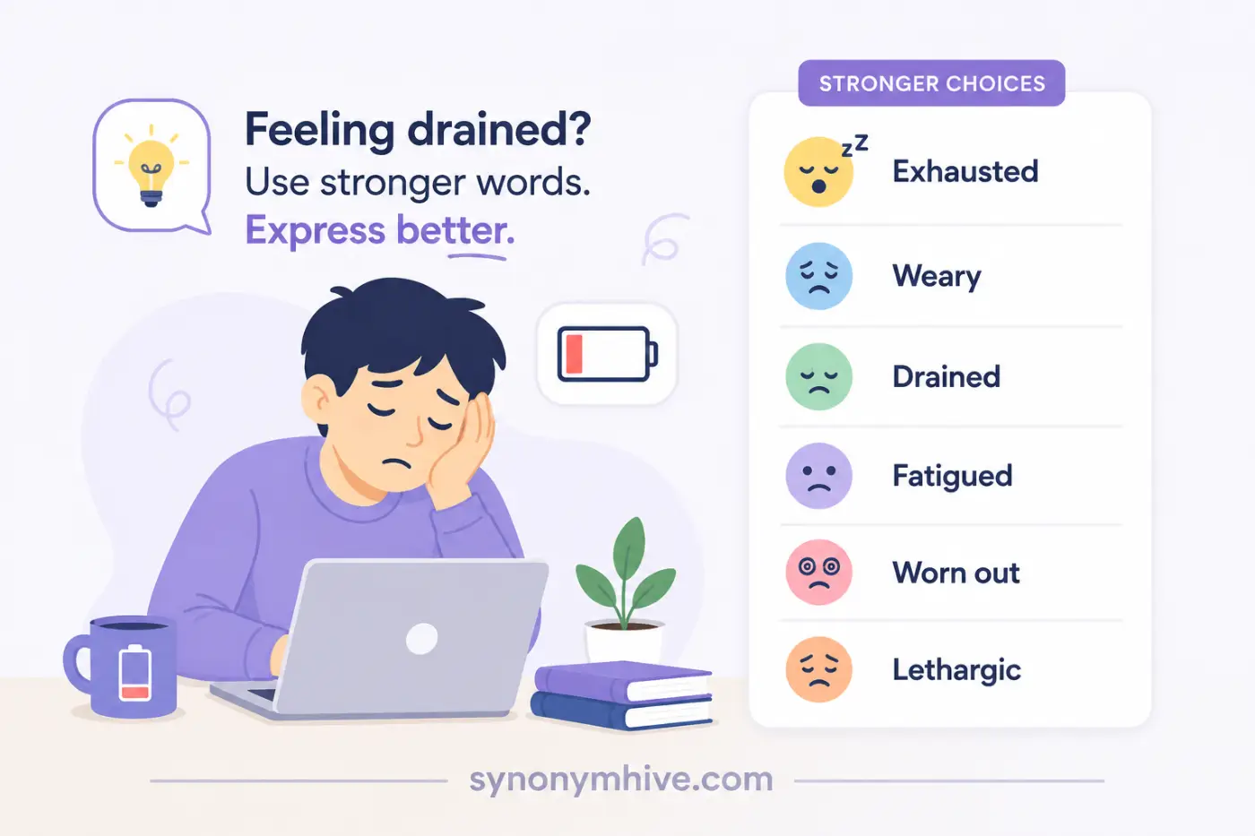 Another Word For Tired Ultimate Guide: Best Synonyms (2026)