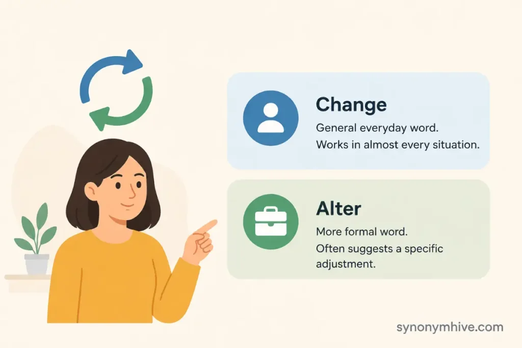 Change Vs Alter