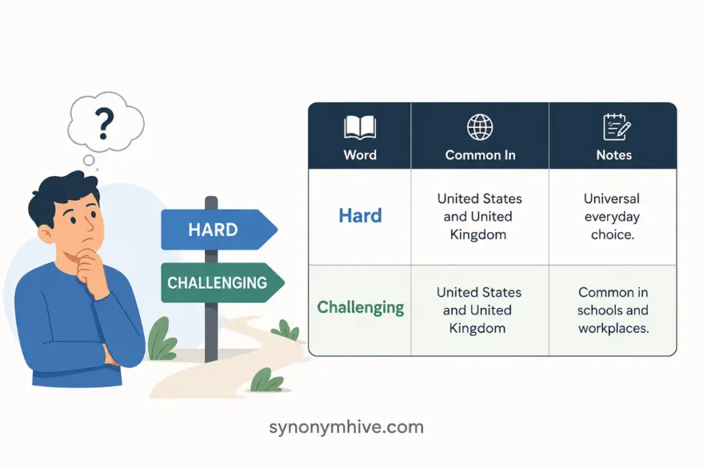 Do Americans And British People Use Different Words For Difficult