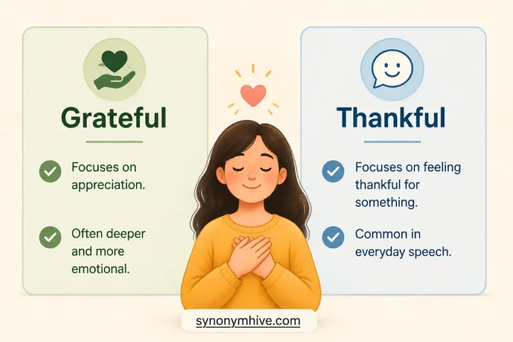 Grateful Vs Thankful