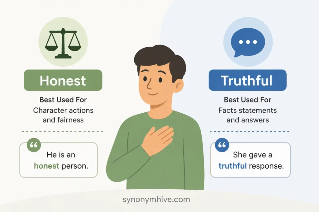 How Do You Choose Between Honest Truthful And Genuine