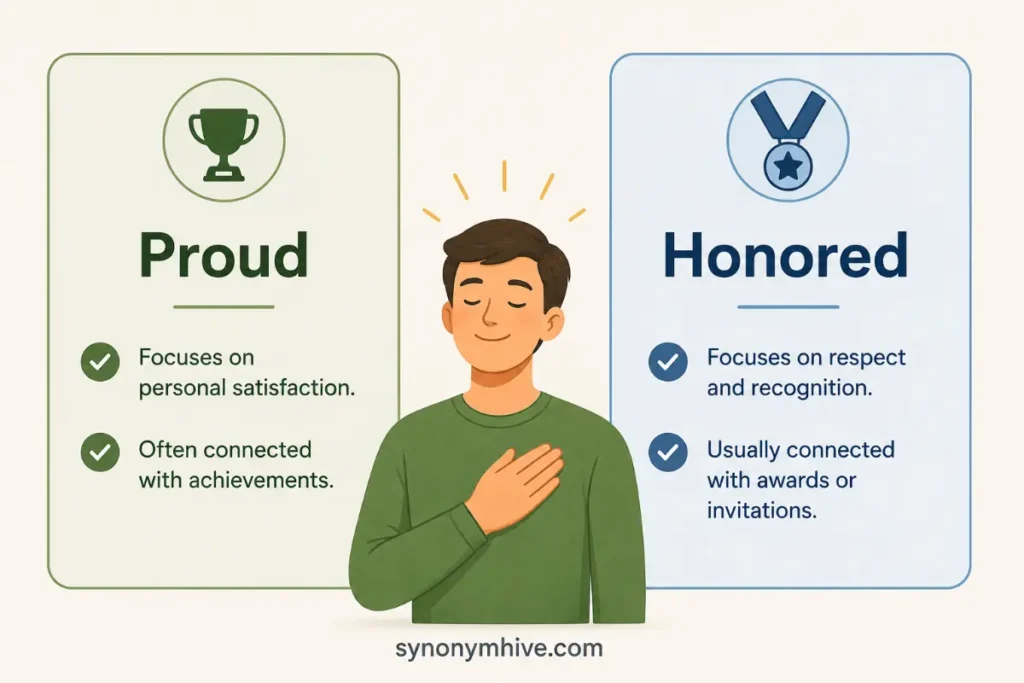 Proud Vs Honored