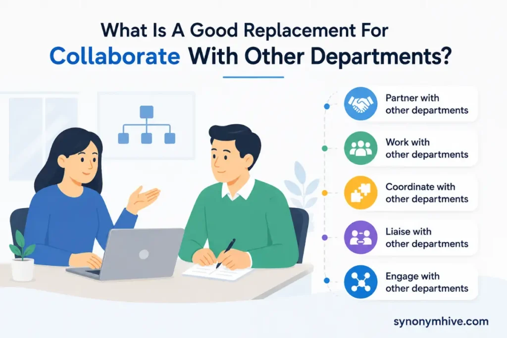 What Is A Good Replacement For Collaborate With Other Departments