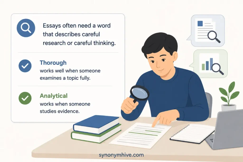 What Is Another Phrase For Detail Oriented In An Essay