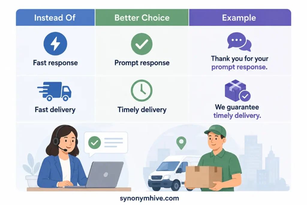 What Is Another Phrase For Fast In Business Writing