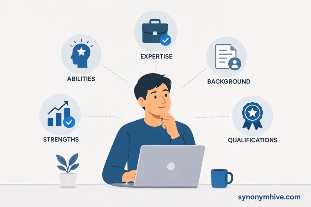 What is another term for skills in an email