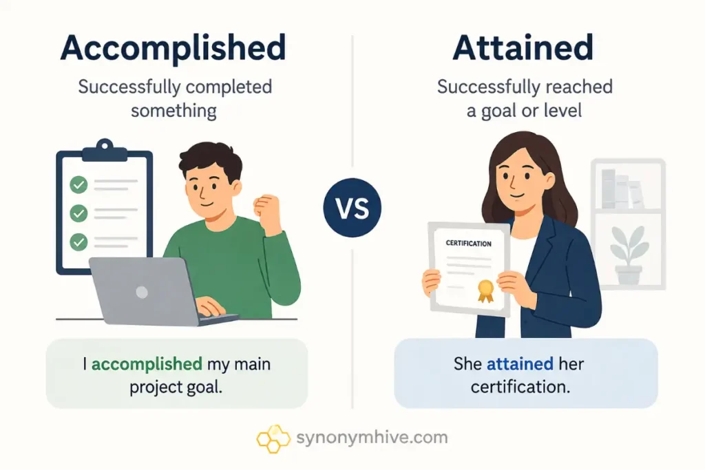 What Is The Best Synonym For Achieved