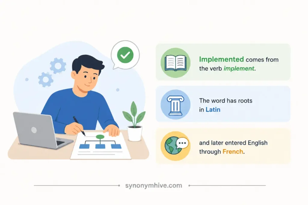 Where Did The Word Implemented Come From