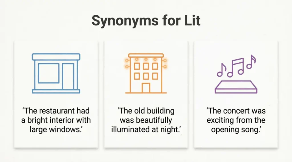 20 Real Examples Of another word for Lit