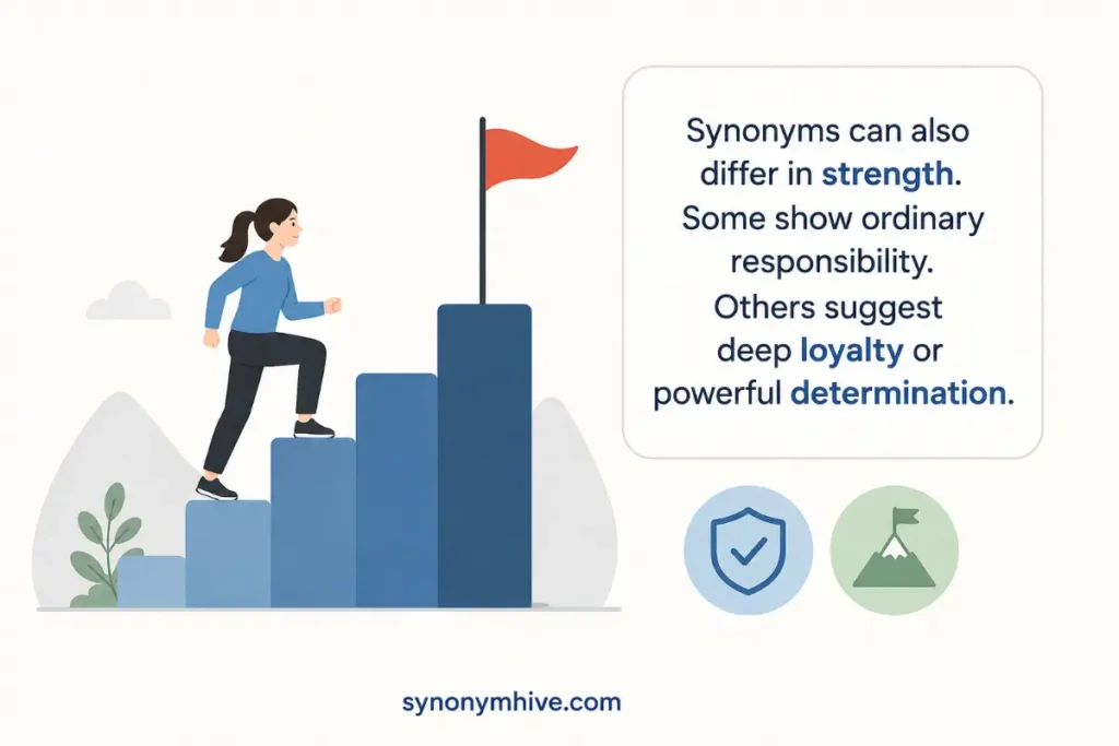 another word for committed by intensity