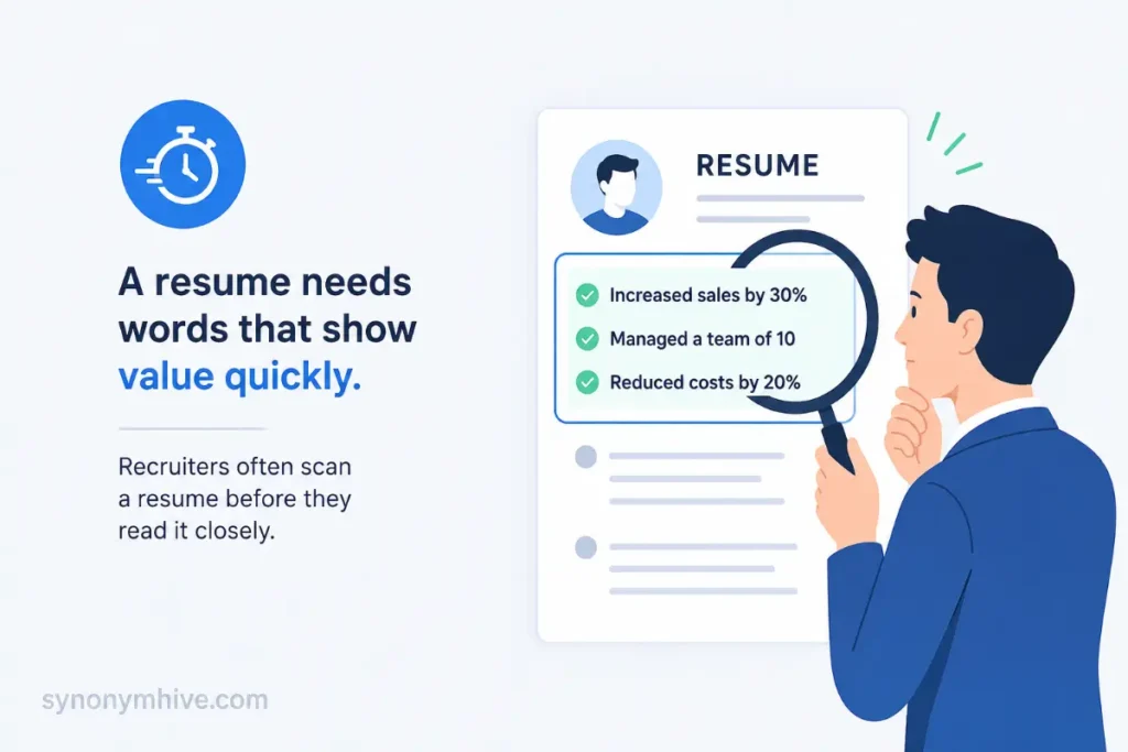 another word for dedicated for resumes