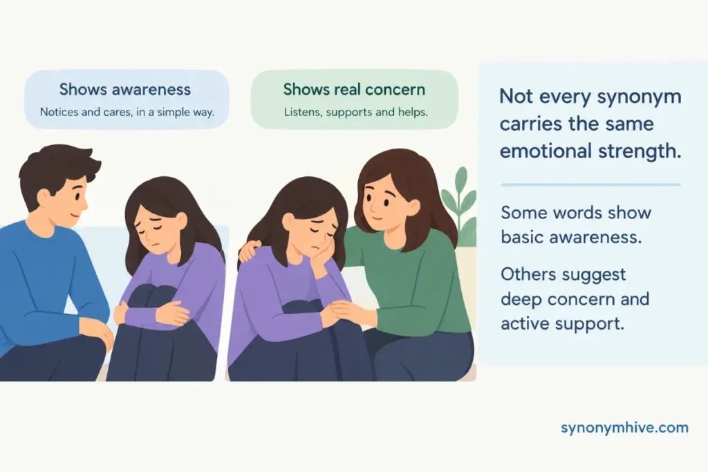 Another Word for Empathetic By Intensity