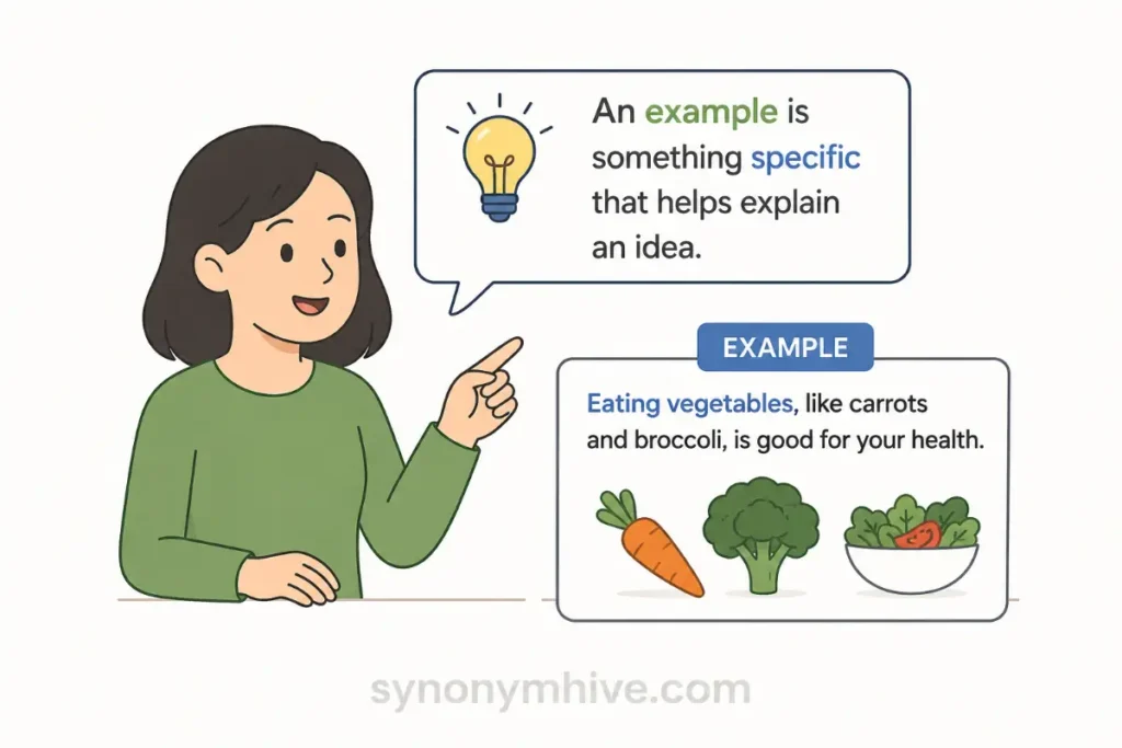 another word for example In Simple English