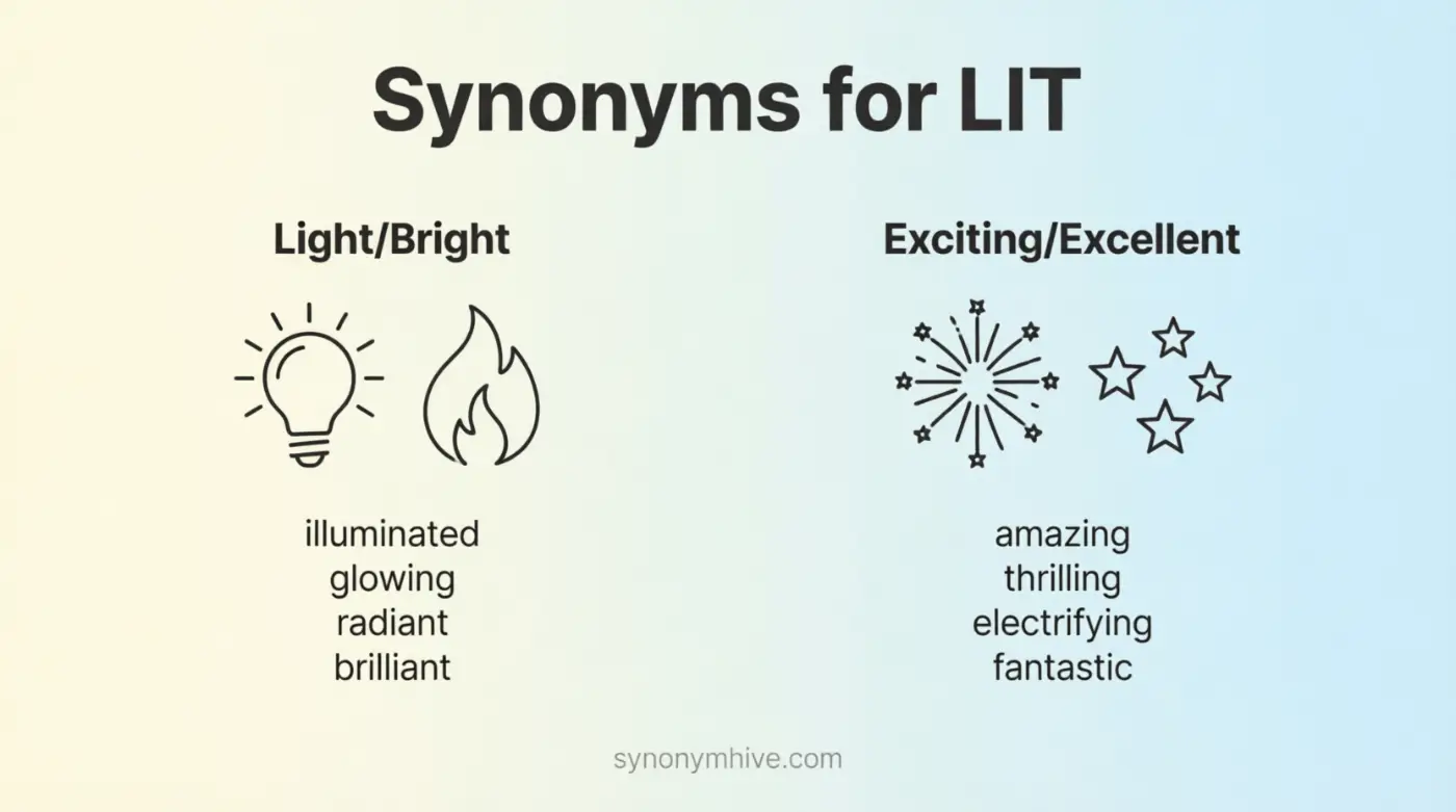 Another Word For Lit Best Synonyms And Slang