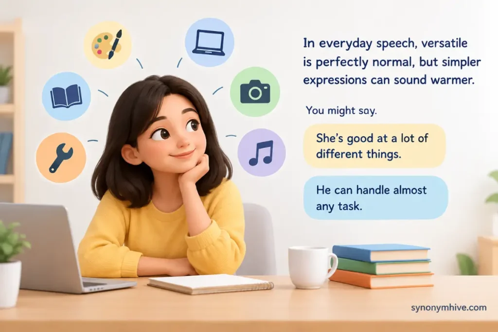 another word for versatile In Speaking