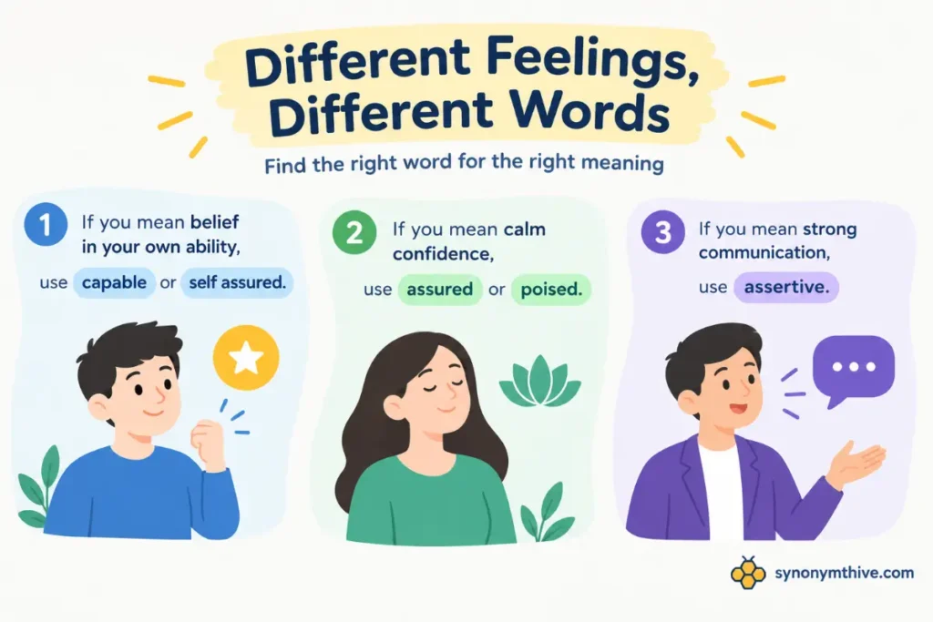 How Can You Pick Another Word For Confident Quickly