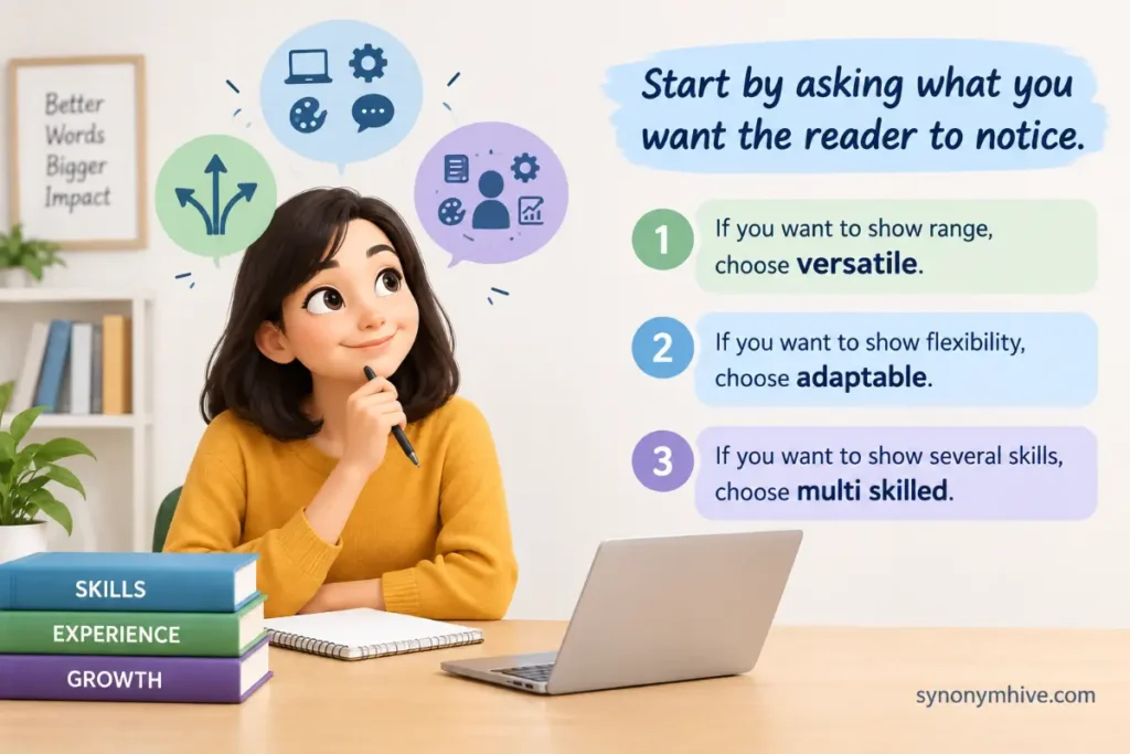 How Do You Choose Right Another Word for Versatile?