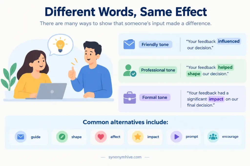 How Do You Use Another Word for Influence in an Email?