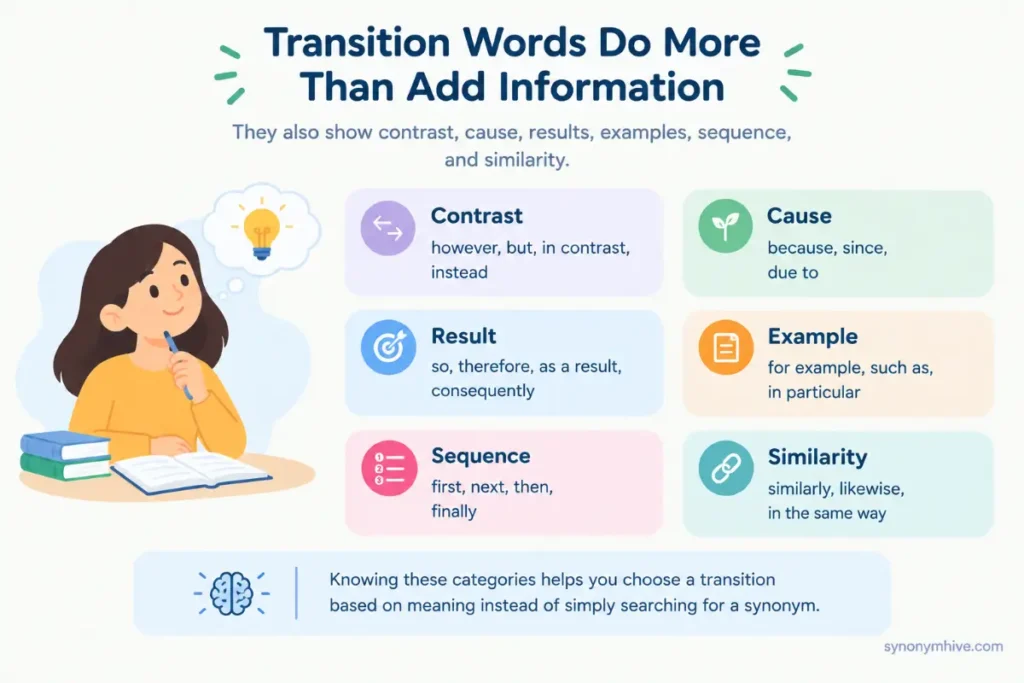 Transition Words Beyond Furthermore