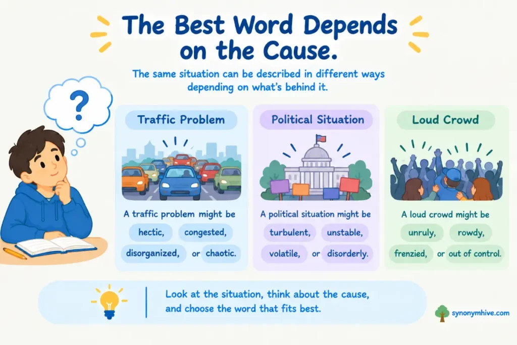 What Are Better Words for a Chaotic Situation?
