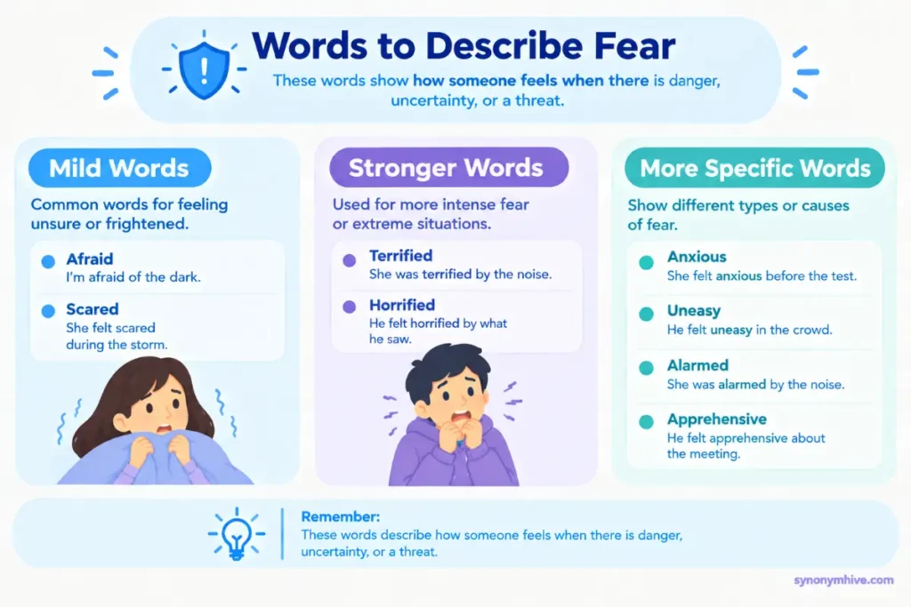 What Are Words to Describe Fear?