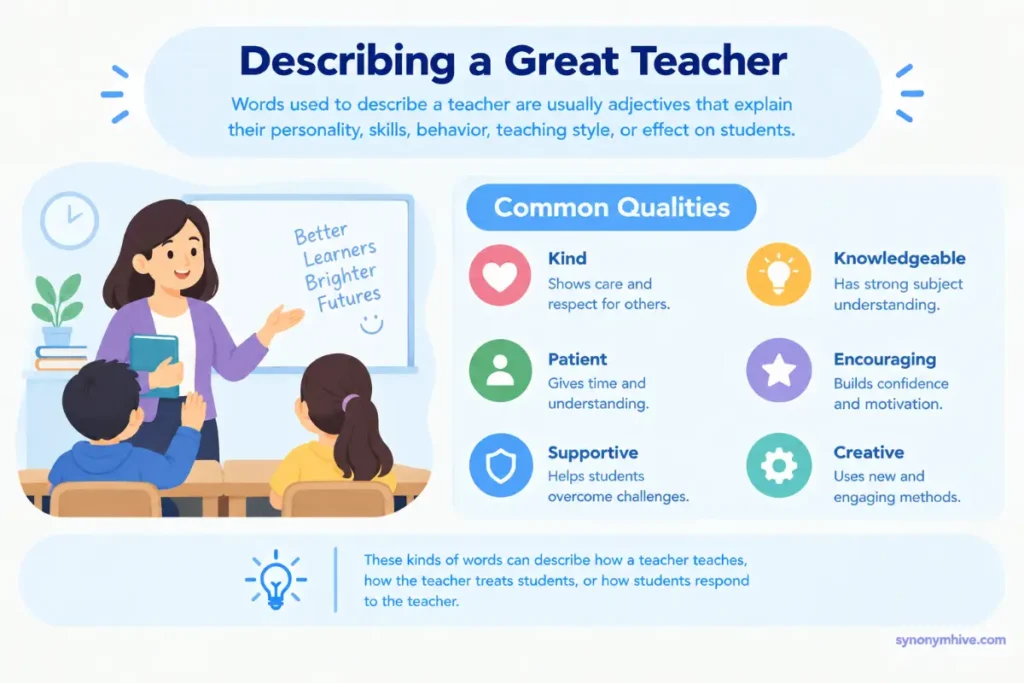What Do Words to Describe a Teacher Mean?